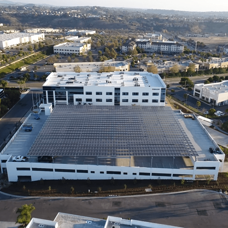 Commercial Solar Garage Carports In California